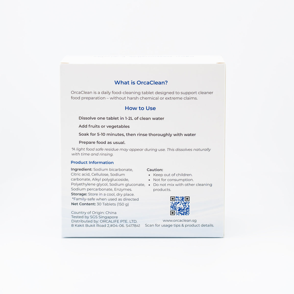 Fruit & Vegetable Wash | Food Care 30 Tablets