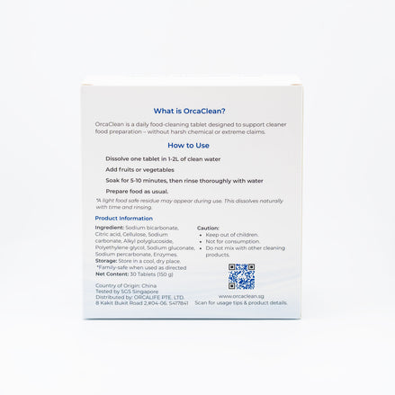 Fruit & Vegetable Wash (Food Care 30 Tablets)