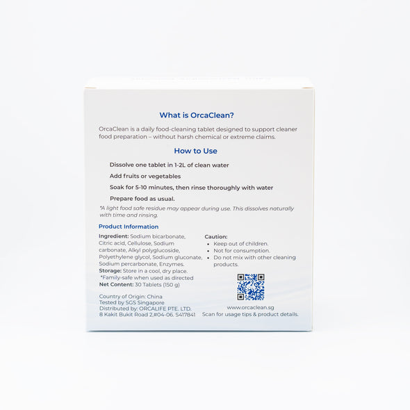 Fruit & Vegetable Wash | Food Care 30 Tablets