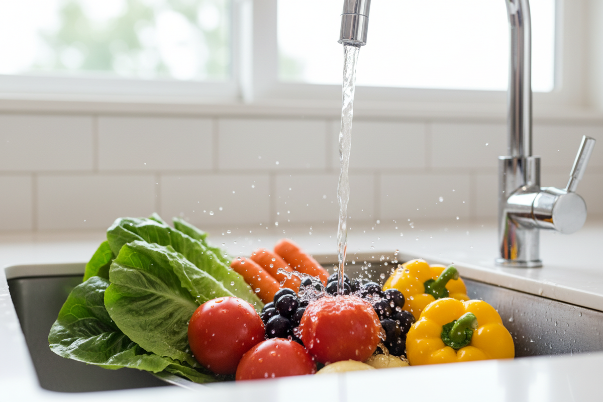 fruits and vegetables washing 